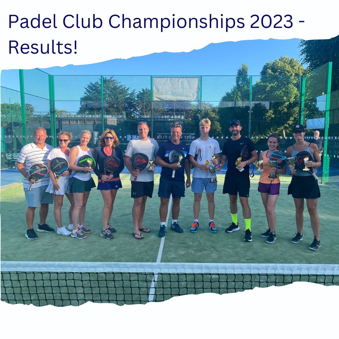 Padel Club Championships 2023 - Results | West Hants Club